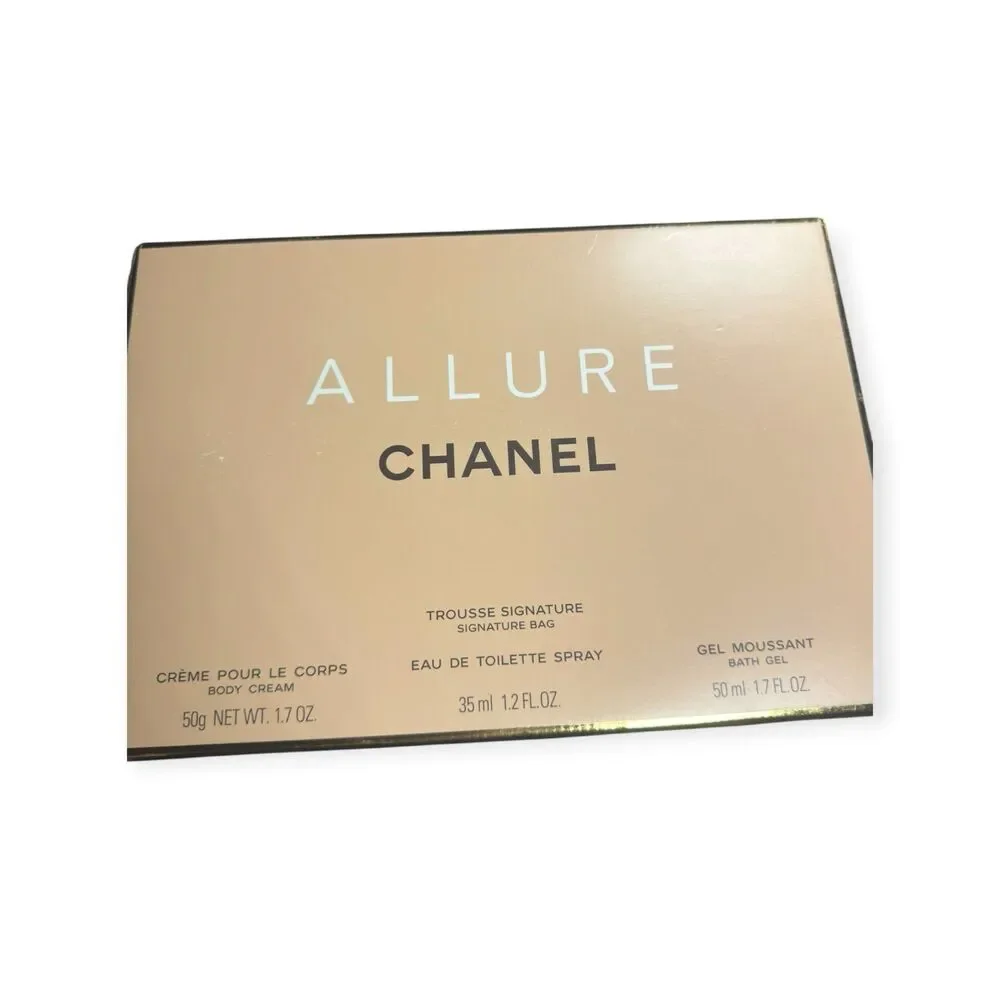 Chanel Trousse Parfums Signature Makeup Bag Toiletry Travel Bag